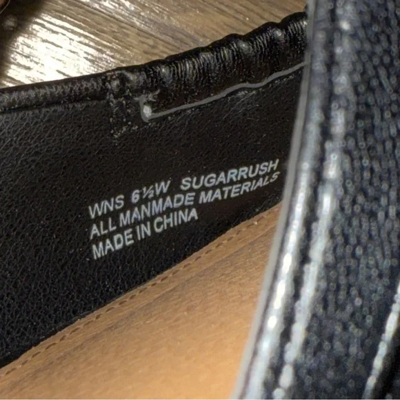 Report Black Women's Ruched Mary Jane Slingback Flats - Picture 6 of 6